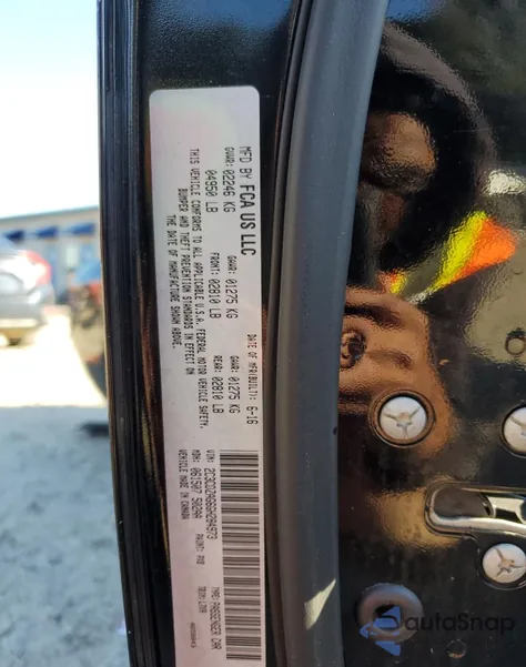 2016 Dodge Challenger Sxt z USA, uszkodzony, nr VIN 2C3CDZAG6GH284973